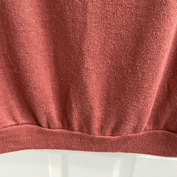 Charlotte Russe Long-Sleeve V-Neck Sweater - Rust/Red/Brown - Picture 6 of 6